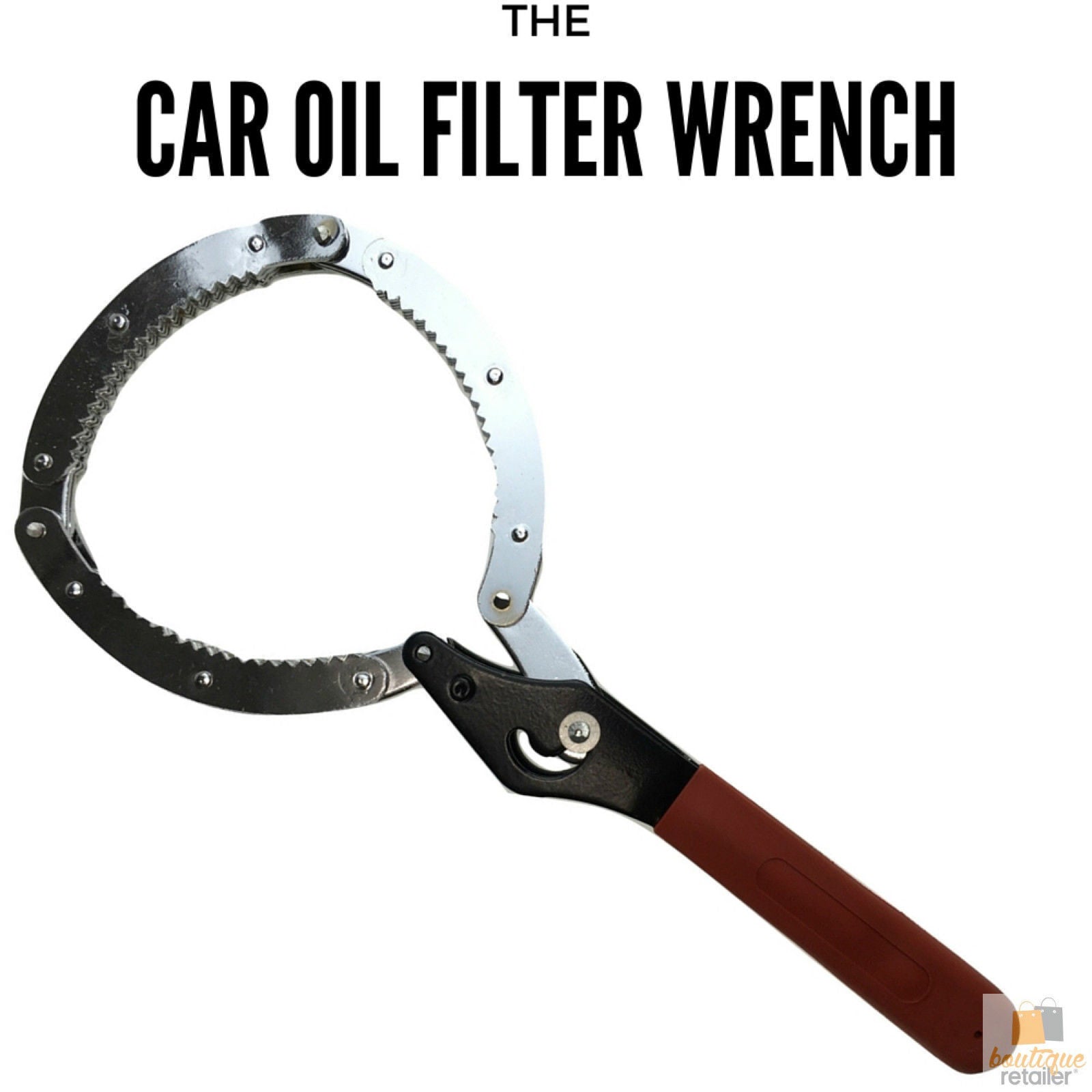 OIL FILTER WRENCH Adjustable Vehicle Chain Fitter Clamp Removal Screw Tool Spanner 8