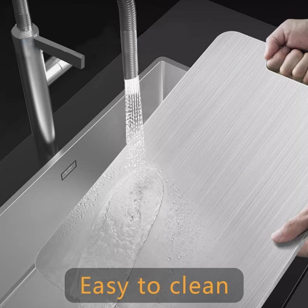 Stainless Titanium Steel Anti-Bacterial Mildew-Proof Cutting Chopping Board 23 x 34cm 4