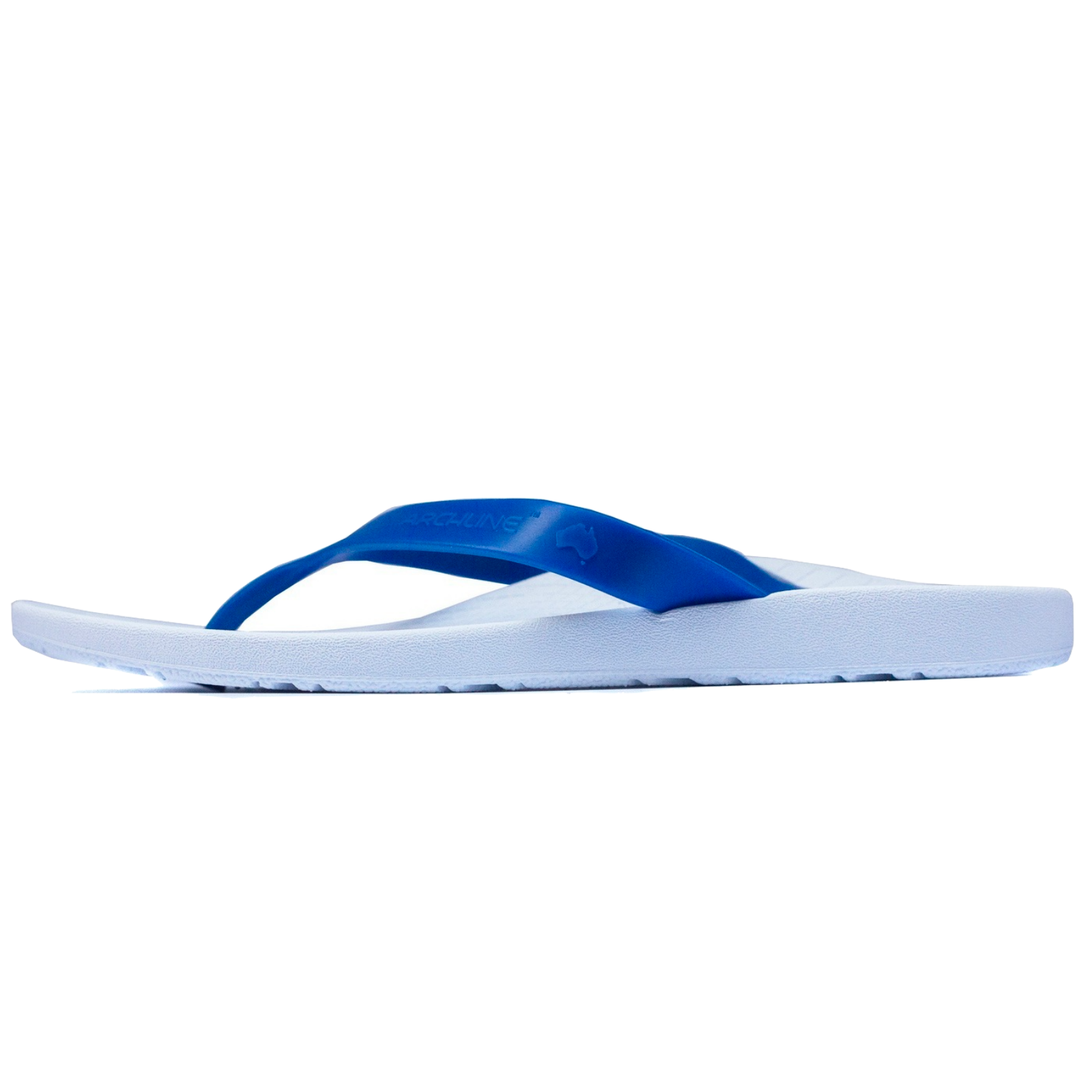 ARCHLINE Flip Flops Orthotic Thongs Arch Support Shoes Footwear - White/Blue - EUR 35 7