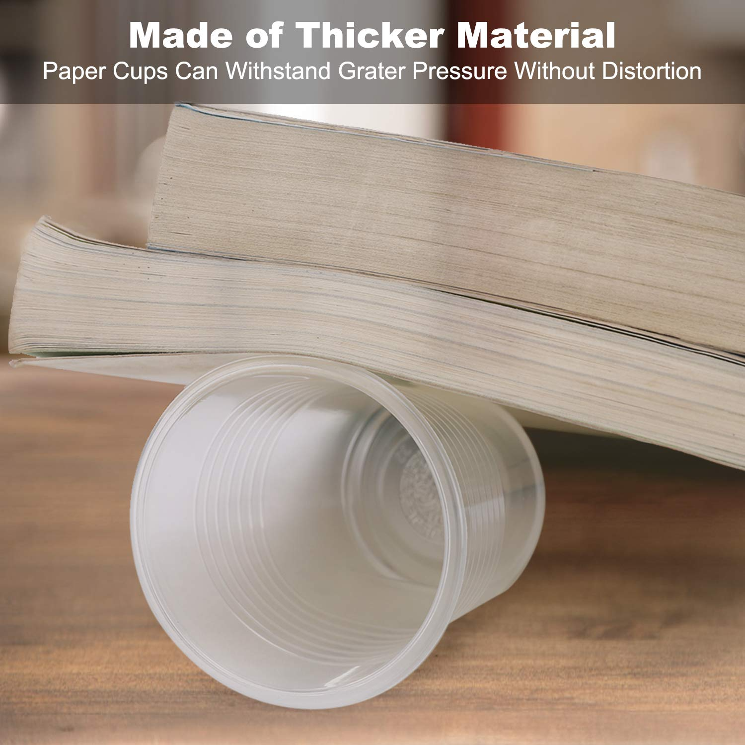 2400x 6oz (180ml) Premium Plastic Clear Cups Extra Strong PET BPA Free 4