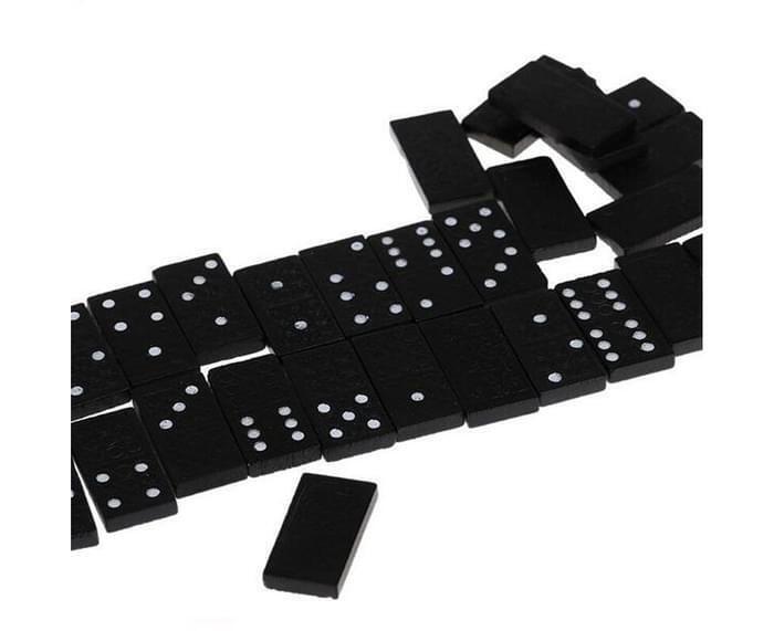 Domino Set Wooden Box Kids Children Traditional Toy 28 Dominoes 4