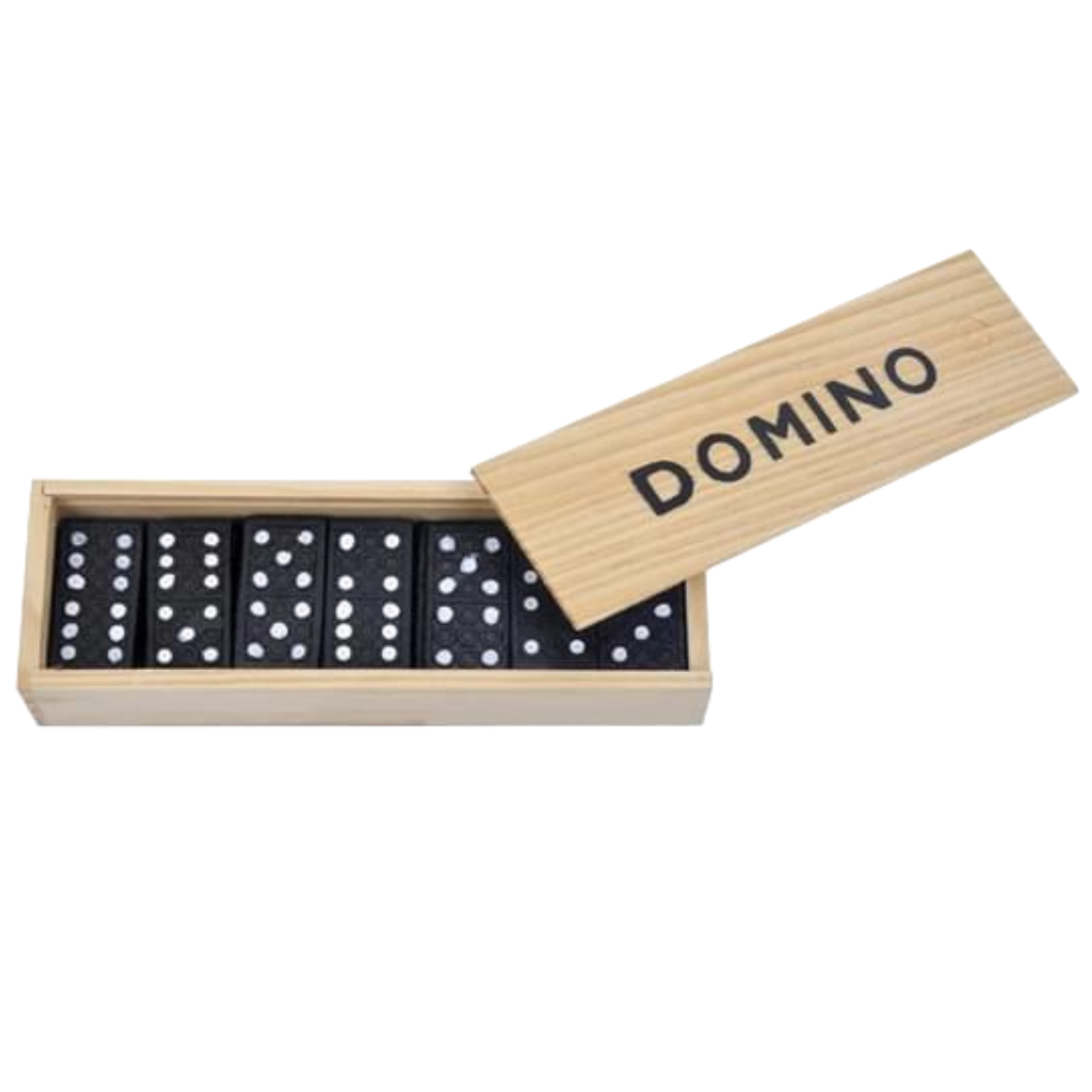 Domino Set Wooden Box Kids Children Traditional Toy 28 Dominoes 8