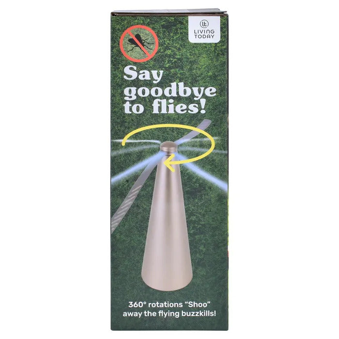 Shoo-Fly & Bug Fan Repeller Outdoor BBQ Picnic Camping Repellent RV - Gold 3