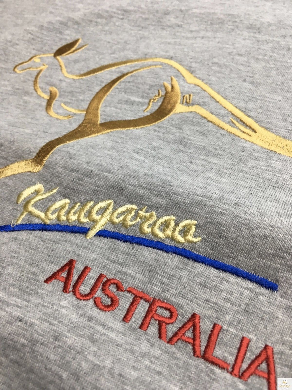 Adult Australian Kangaroo T Shirt Australia Day 100% Cotton Souvenir Tee Top - Grey - L 4