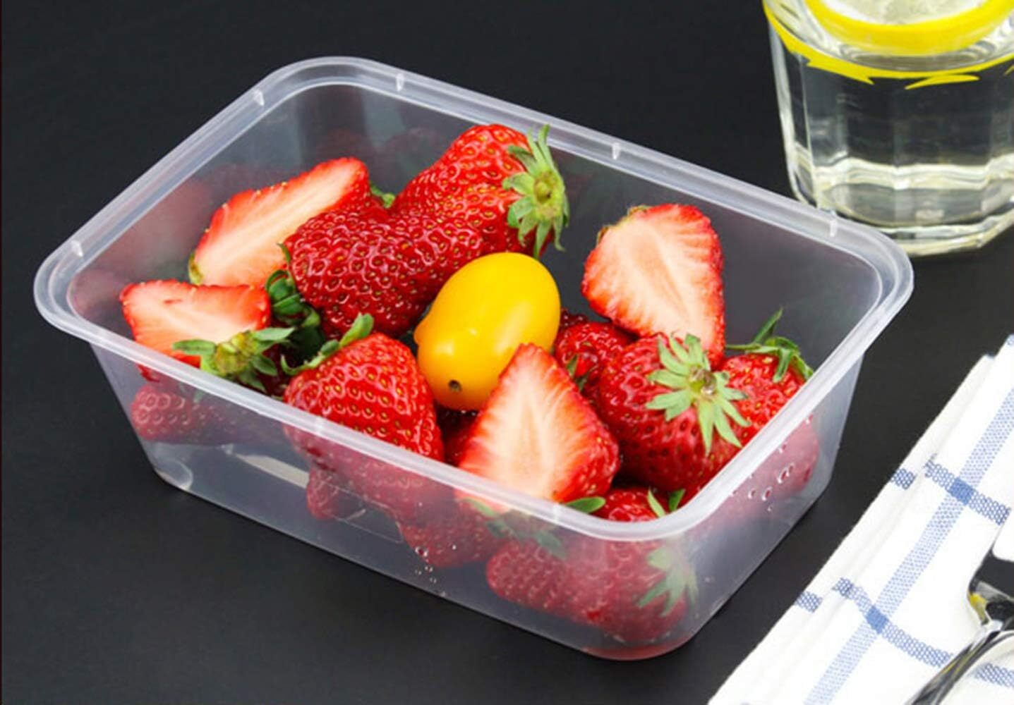120pcs 1500ml Reusable Food Containers Plastic Meal Prep Storage - BPA Free 4