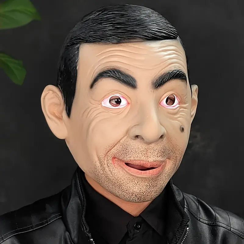 Rowan Atkinson Mask Costume Party Celebrity Rubber Latex Mask Halloween Mr. Bean 4