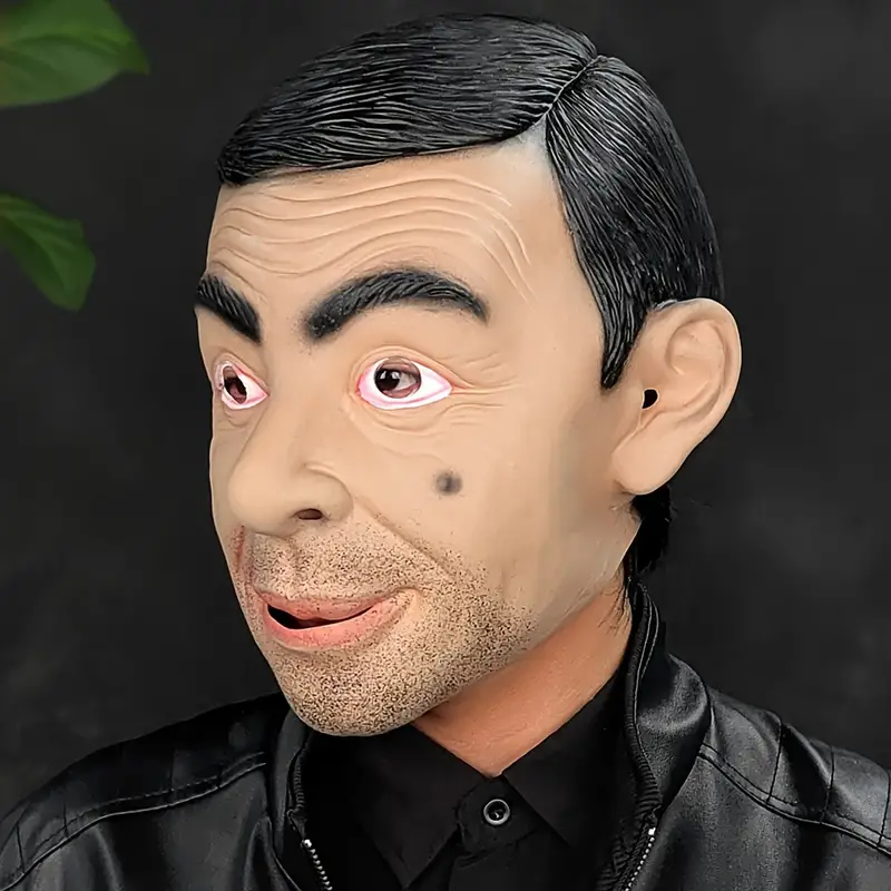 Rowan Atkinson Mask Costume Party Celebrity Rubber Latex Mask Halloween Mr. Bean 5