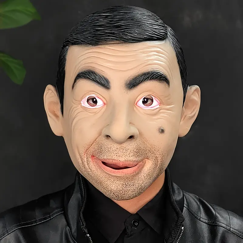 Rowan Atkinson Mask Costume Party Celebrity Rubber Latex Mask Halloween Mr. Bean 6
