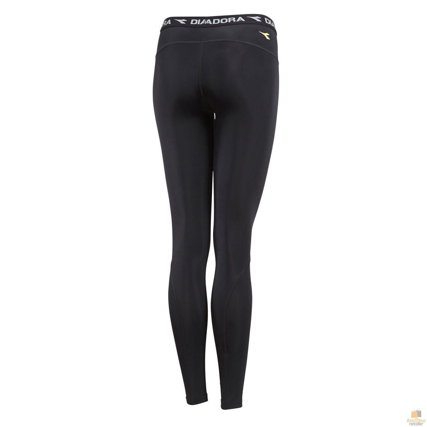 DIADORA Ladies Compression Sports Full Length Tights Gym Yoga - Black - 8 4
