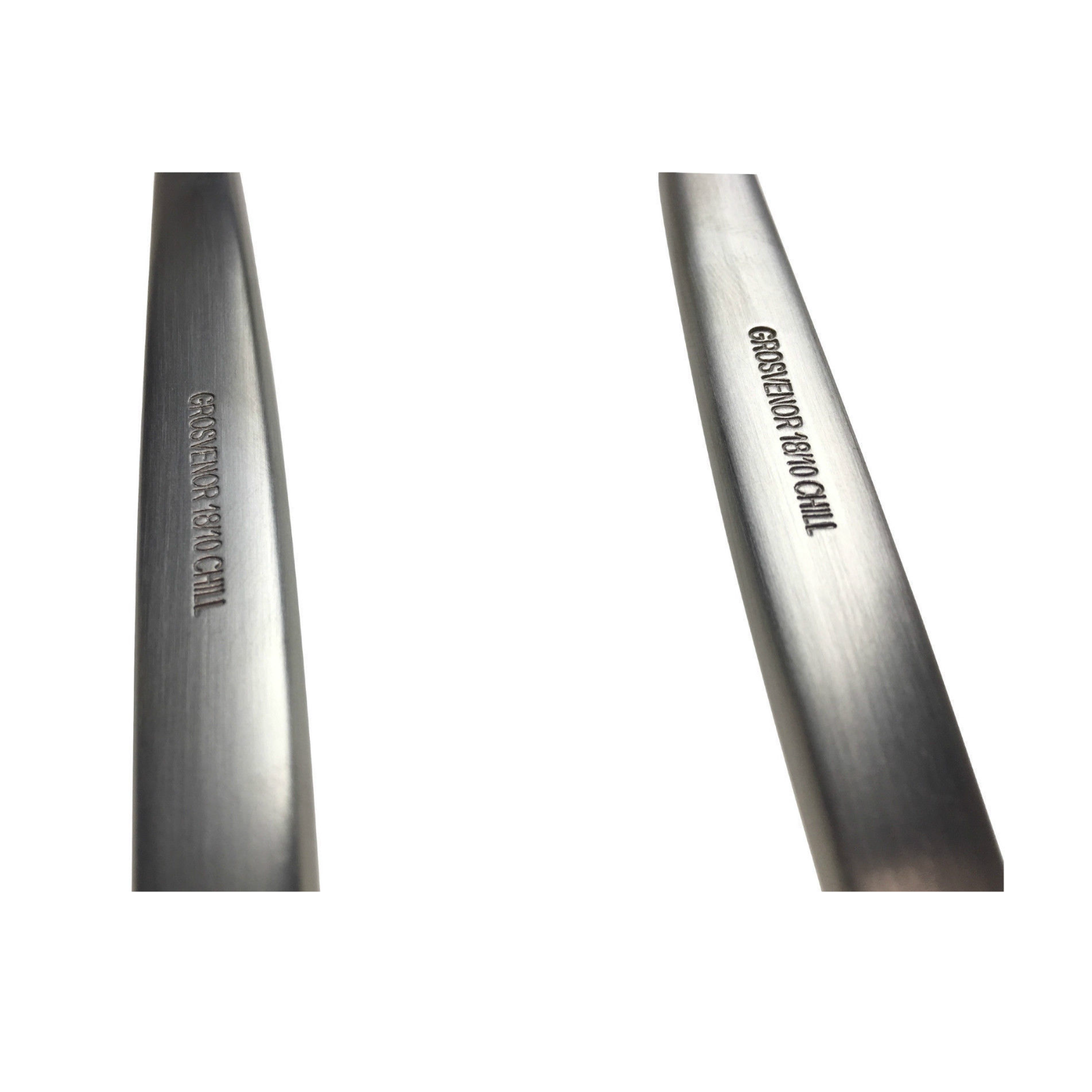 GROSVENOR Chill 2 Salad Servers 18/10 Stainless Steel Spoon Fork CHILL2SS 4