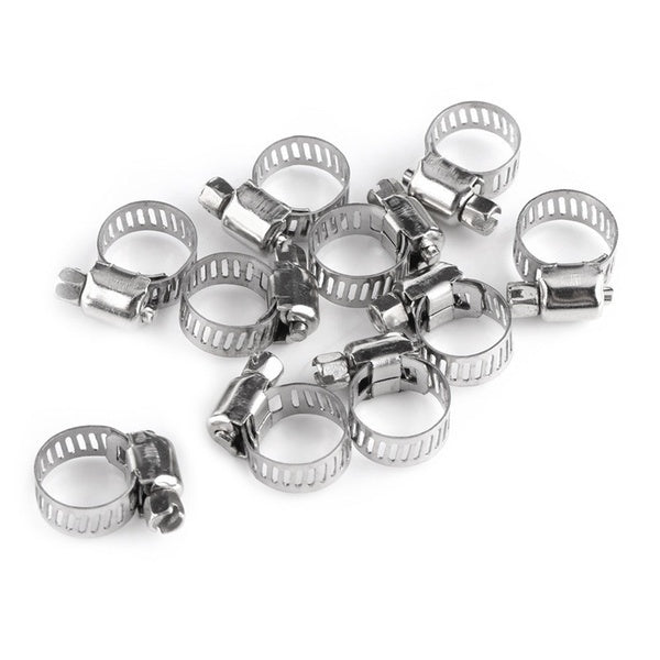 10pcs Hose Clamp Cars Motorcycle Fuel Line Jubilee Petrol Pupe Clips Garden DIY Tools 3