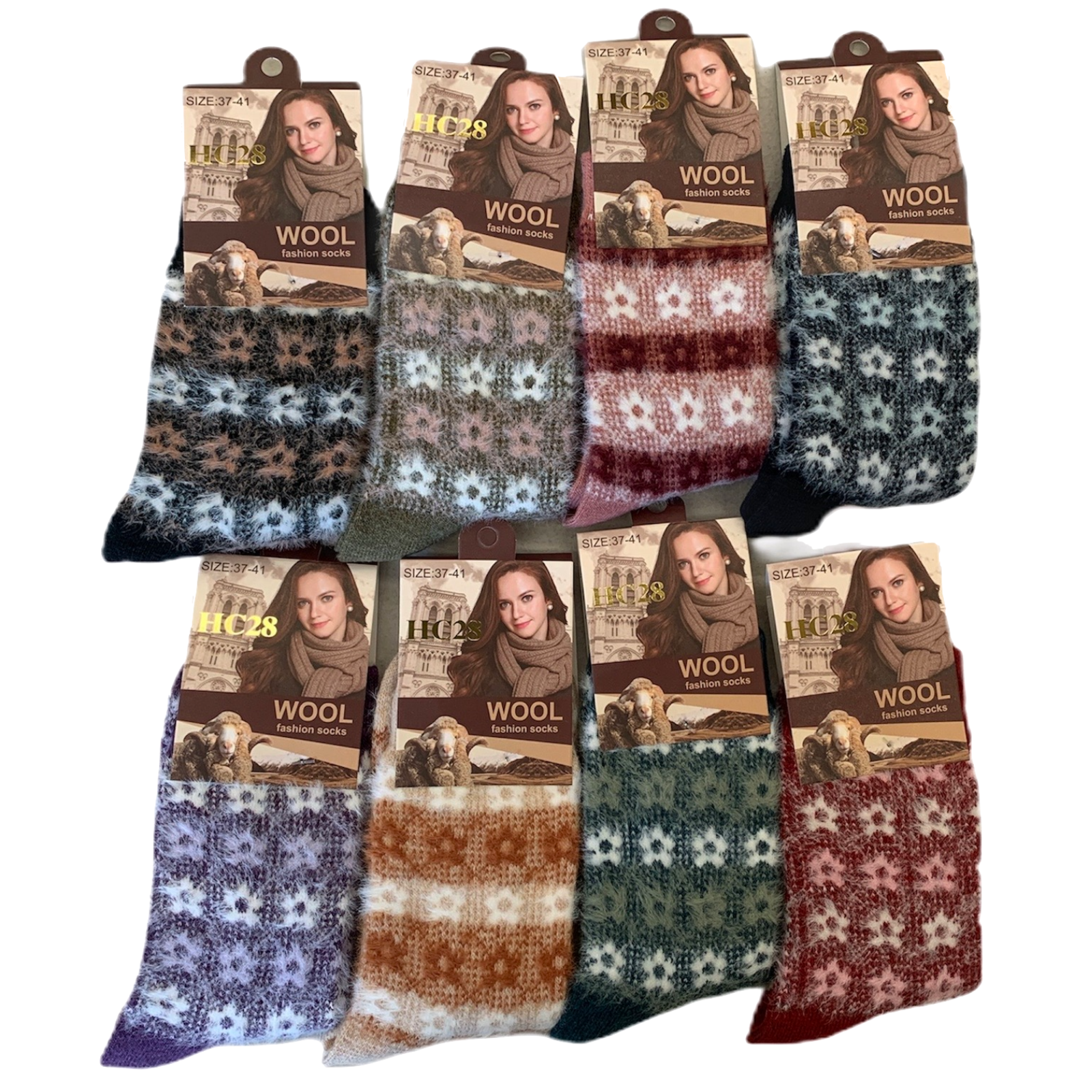 6 Pairs Womens Angora Wool Socks Extra Warm Winter Thermal Soft 5