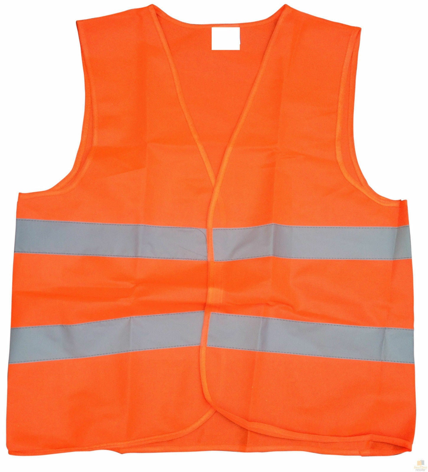 10x Hi Vis Safety VEST Reflective Tape Workwear Orange ONE SIZE Night & Day BULK 5
