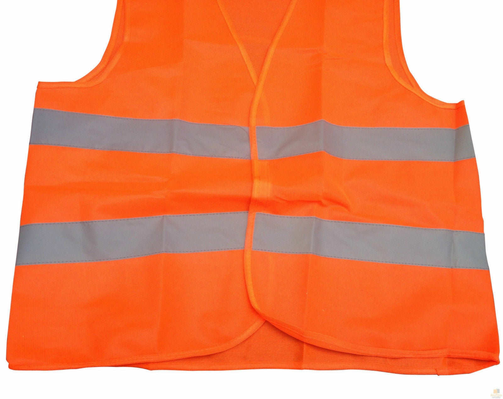 10x Hi Vis Safety VEST Reflective Tape Workwear Orange ONE SIZE Night & Day BULK 6