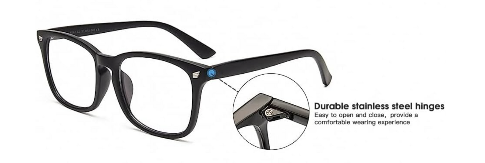 Anti Blue Light Blocking Computer Gaming Glasses Eyestrain Eyewear - Black 5