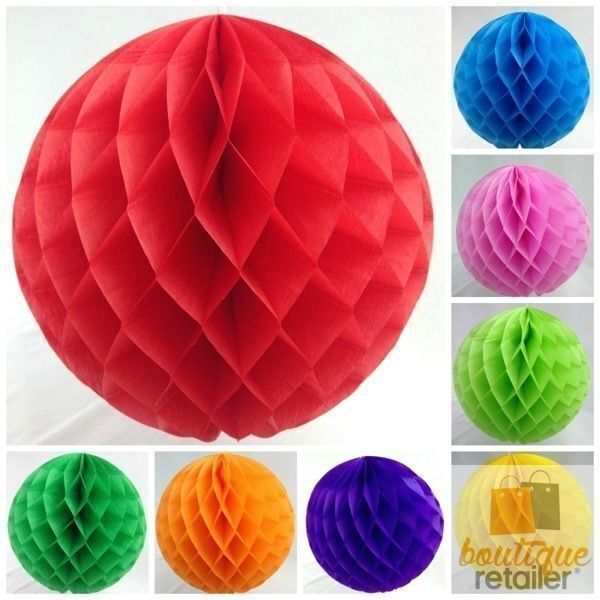 12x HONEYCOMB BALL Tissue Paper Ball Lantern Decor Wedding Party Birthday Bulk 3