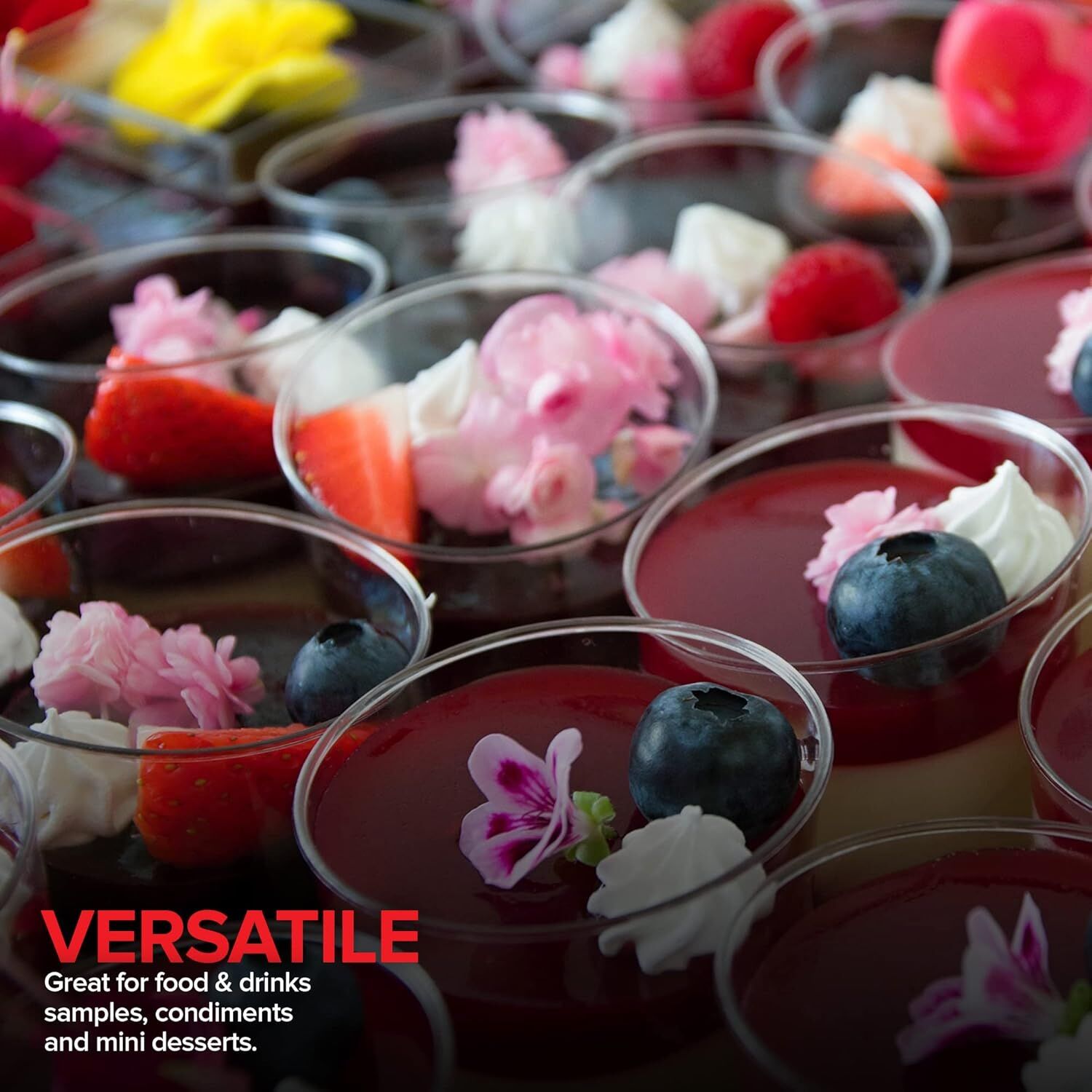 1080pcs 30ml Reusable & Disposable Plastic Shot Glasses Clear Cups Event Tastings Bulk 6