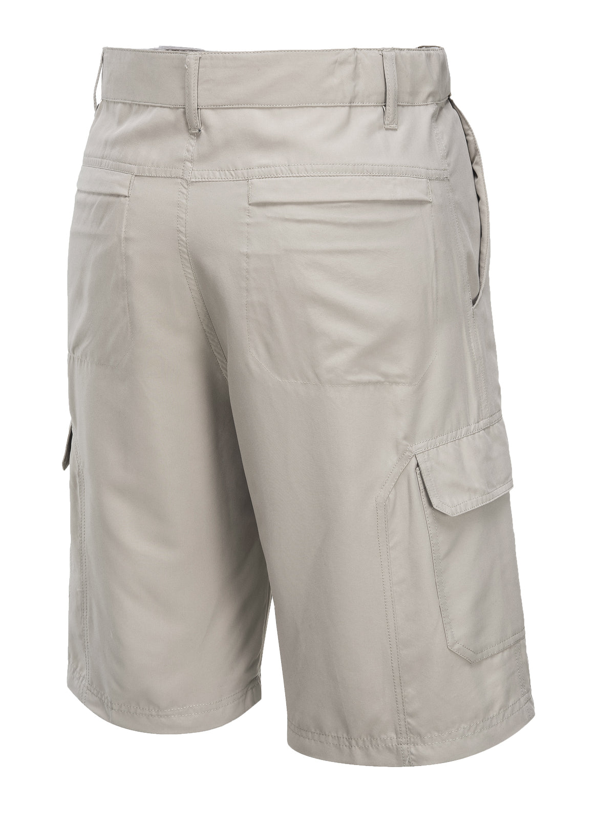 HUSKI Cargo Shorts Mens Cascade Microfibre Flexi Fit Short Army Military 515206 - Bone - 4XL (112cm Waist) 4