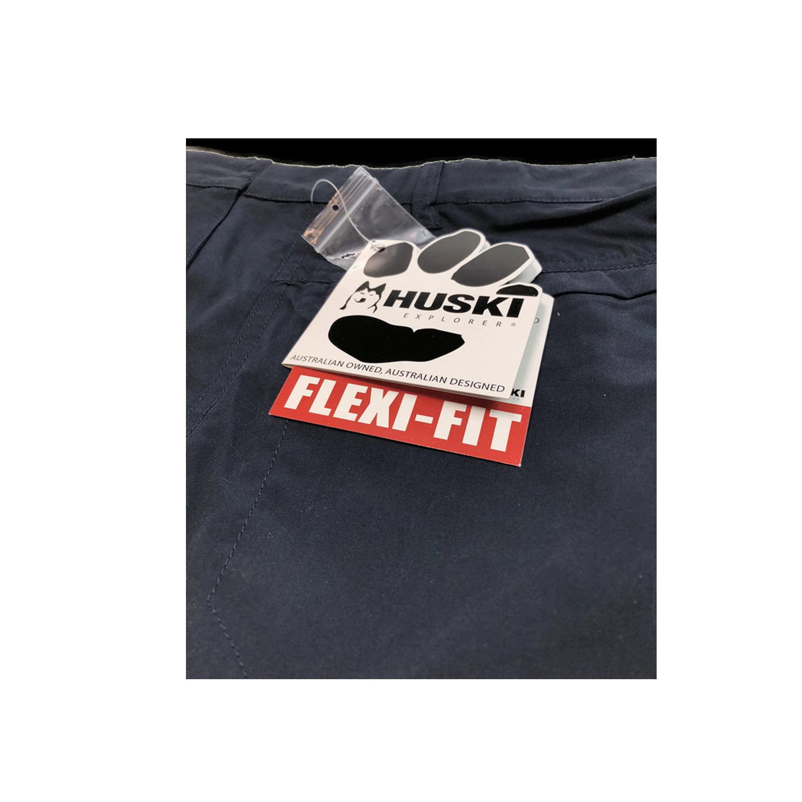 HUSKI Cargo Shorts Mens Cascade Microfibre Flexi Fit Short Army Military 515206 - Clay - 4XL (112cm Waist) 6