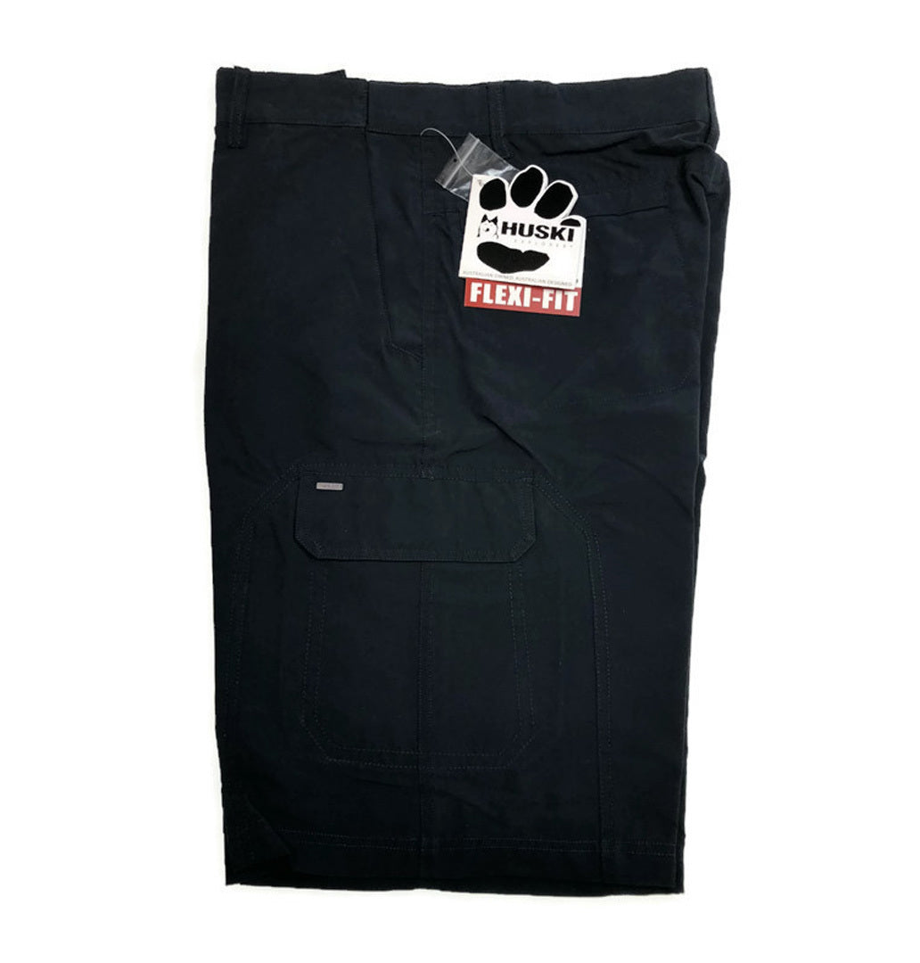 HUSKI Cargo Shorts Mens Cascade Microfibre Flexi Fit Short Army Military 515206 - Clay - 4XL (112cm Waist) 9