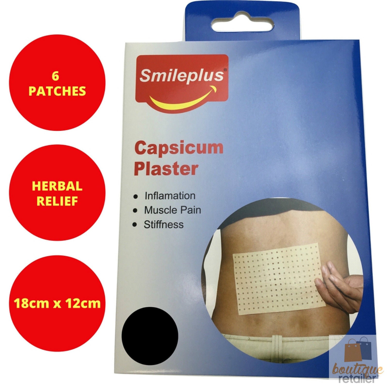 6x CAPSICUM PLASTER PATCHES BULK