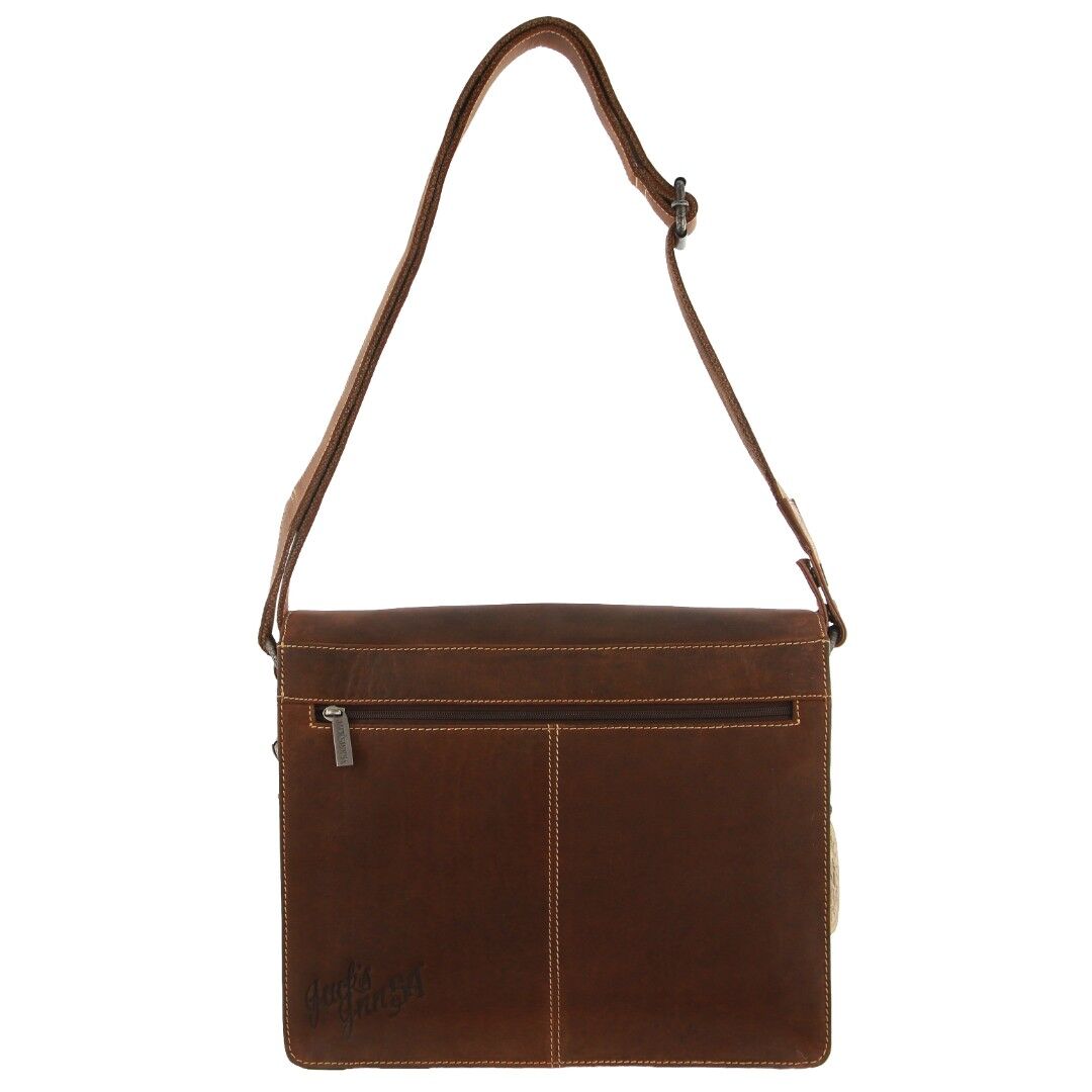 Jack's Inn Lady Killer Brown Crazy Horse Leather Shoulder Bag Western Vintage in Cognac 3