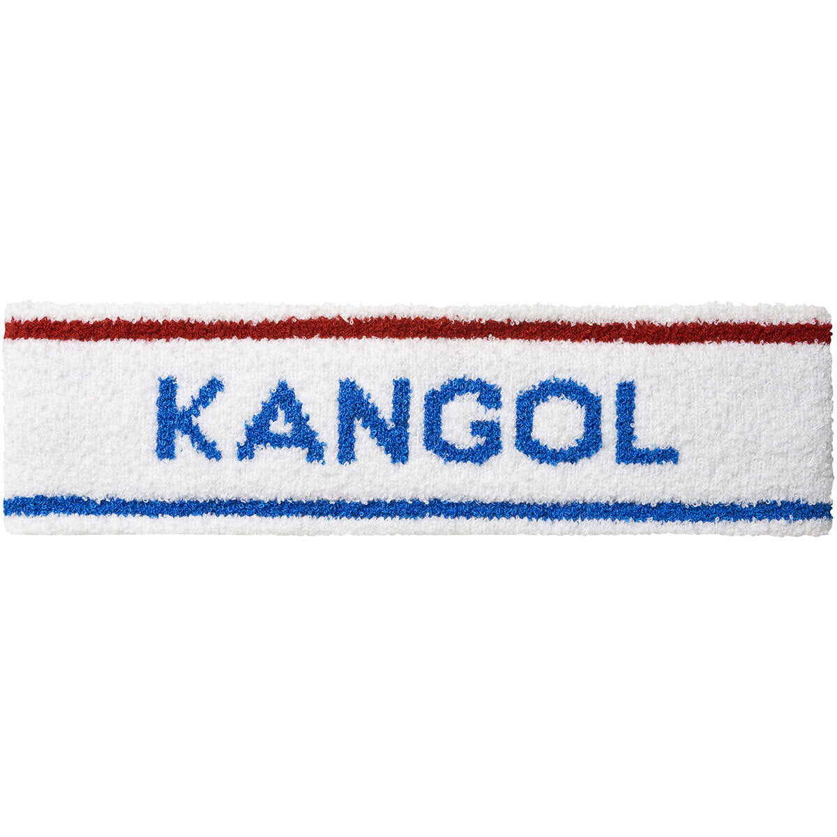 Kangol Bermuda Stripe Headband Stretch Sweatband - White/Ciano - One Size 5