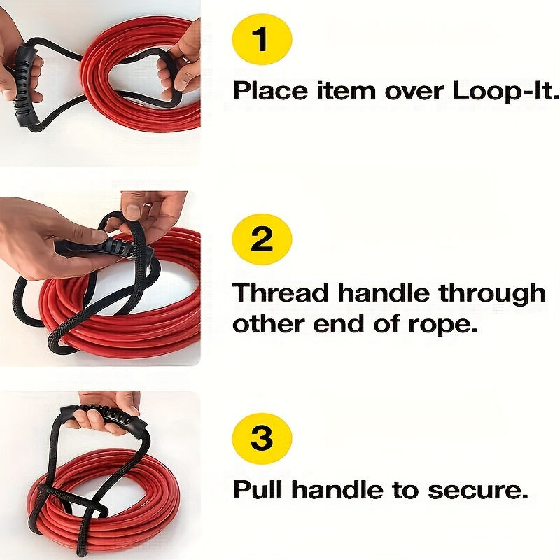 24-Inch Heavy-Duty Storage Strap with Handle – Cord, Hose & Cable Organiser 6