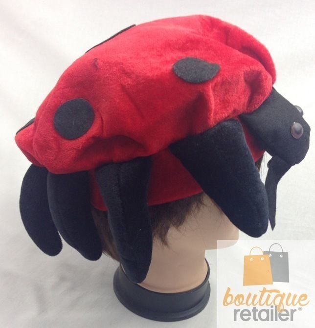 LADYBUG HAT Animal Novelty Cap Party Wear Fancy Dress Costume Accessory 3