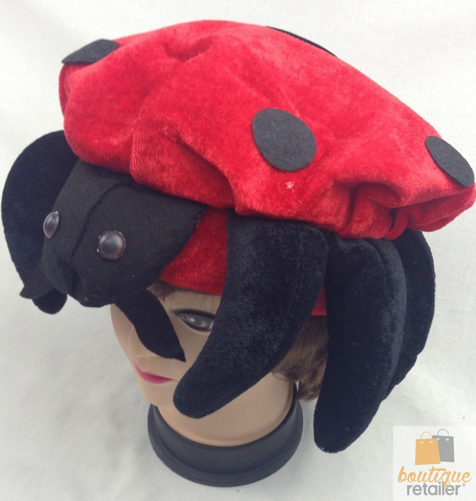 LADYBUG HAT Animal Novelty Cap Party Wear Fancy Dress Costume Accessory 5