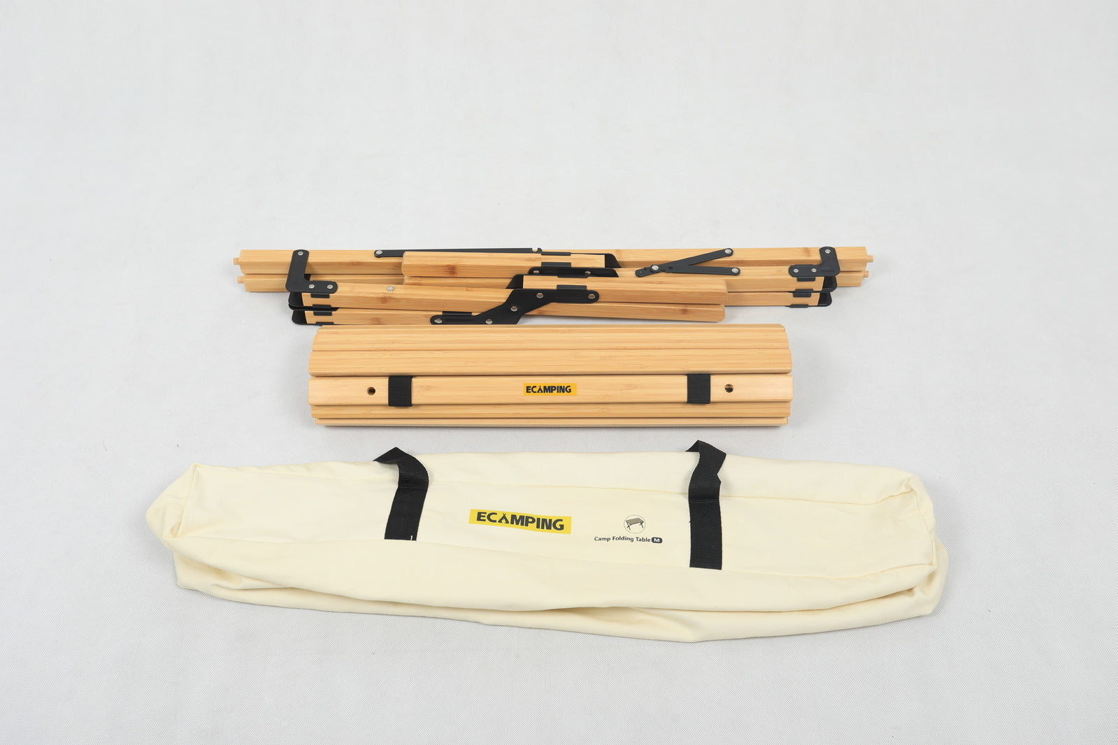 3 Chairs & 1 Table Set Bamboo Camping Folding Portable Outdoor Picnic Travel BBQ 8