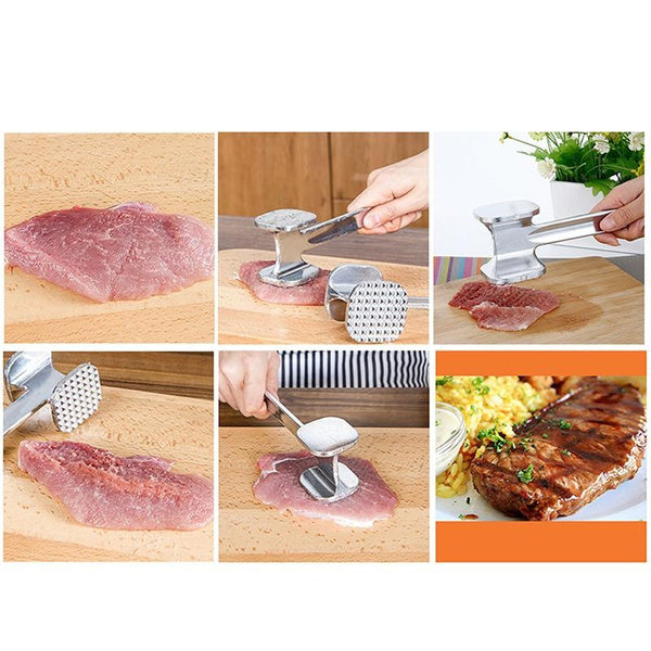 25cm Hammer Meat Tenderiser Chicken Steak Mallet Beef Handle 3