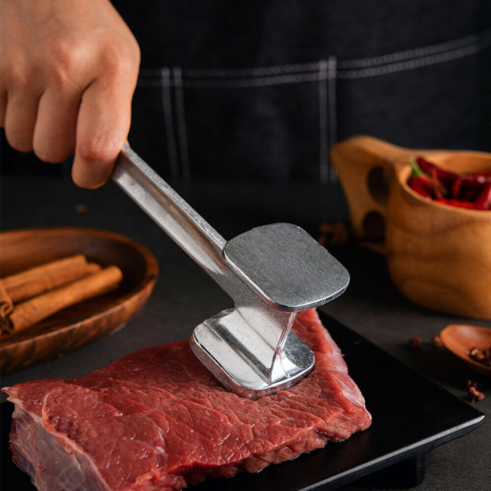 25cm Hammer Meat Tenderiser Chicken Steak Mallet Beef Handle 8