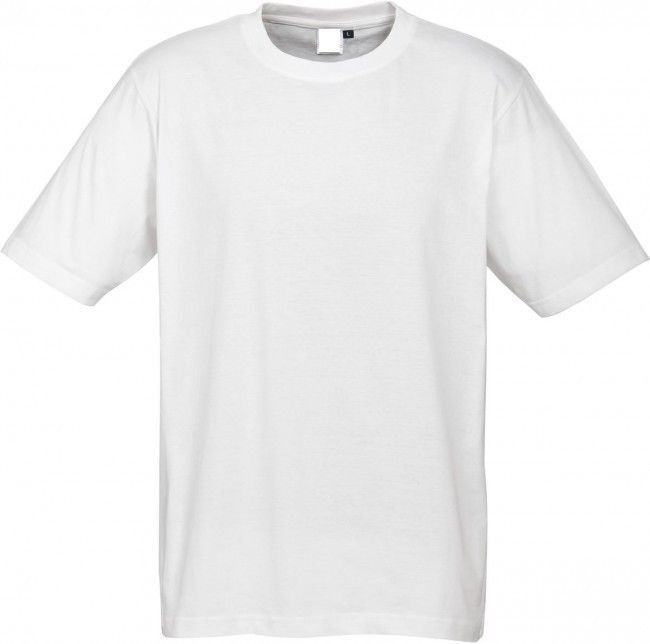 Plain T-Shirt 100% COTTON Basic Blank Tee Mens Ladies Casual BULK Adults - White - XXL