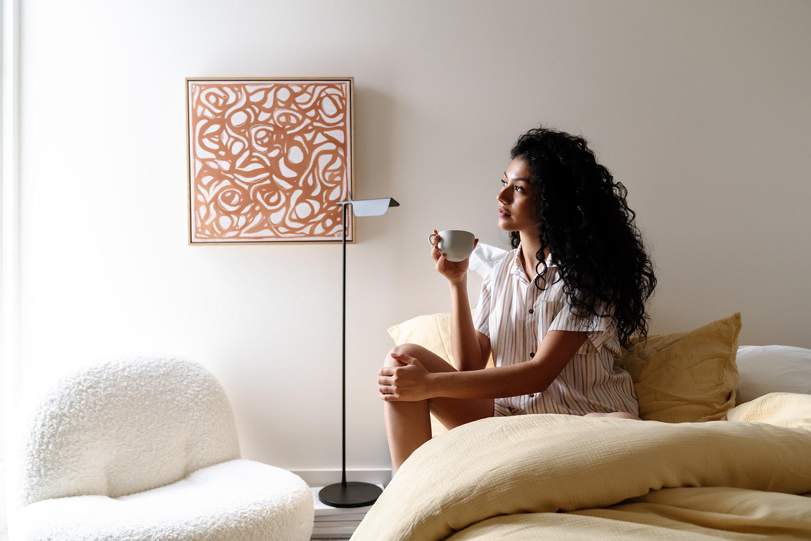 100% Cotton Muslin Duvet Quilt Cover Set w/ 2 Pillow Cases in Yellow - Super King 3