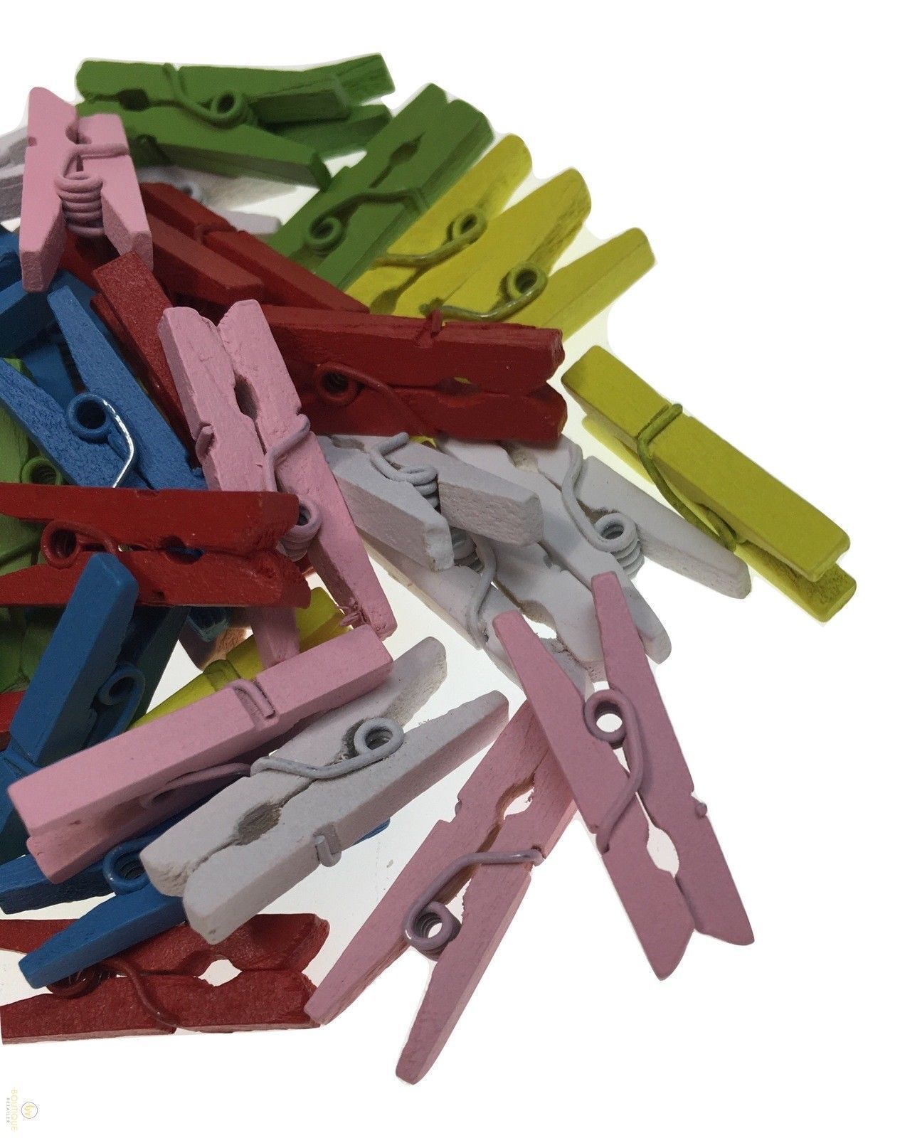 600pcs MINI WOODEN PEGS Natural Craft Baby Shower Clothes Pin Scrapbook 35mm 3