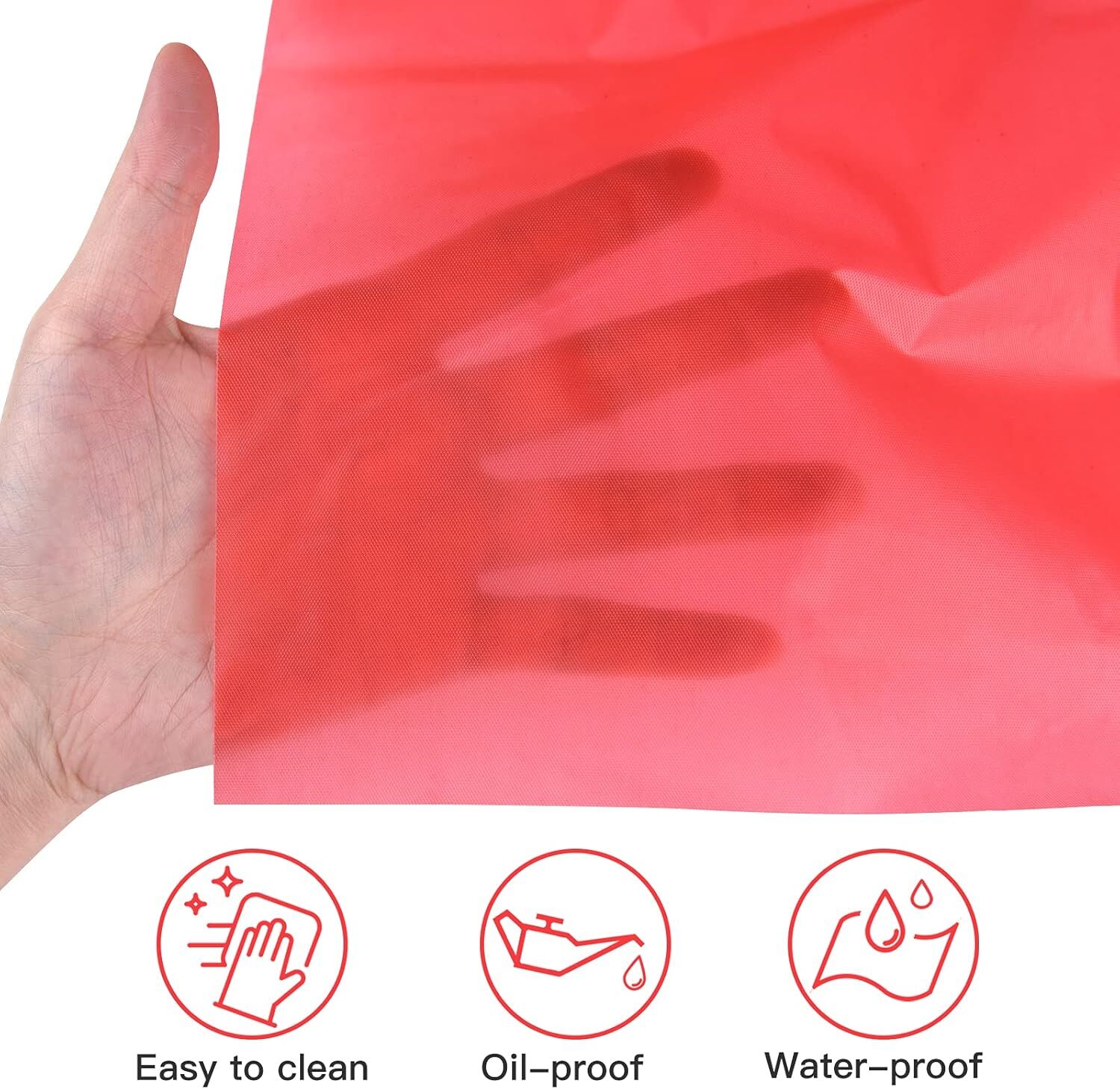 Table Cloth Cover Reusable & Washable Xmas Party 137cm x 274cm (54"x108") in Red 3