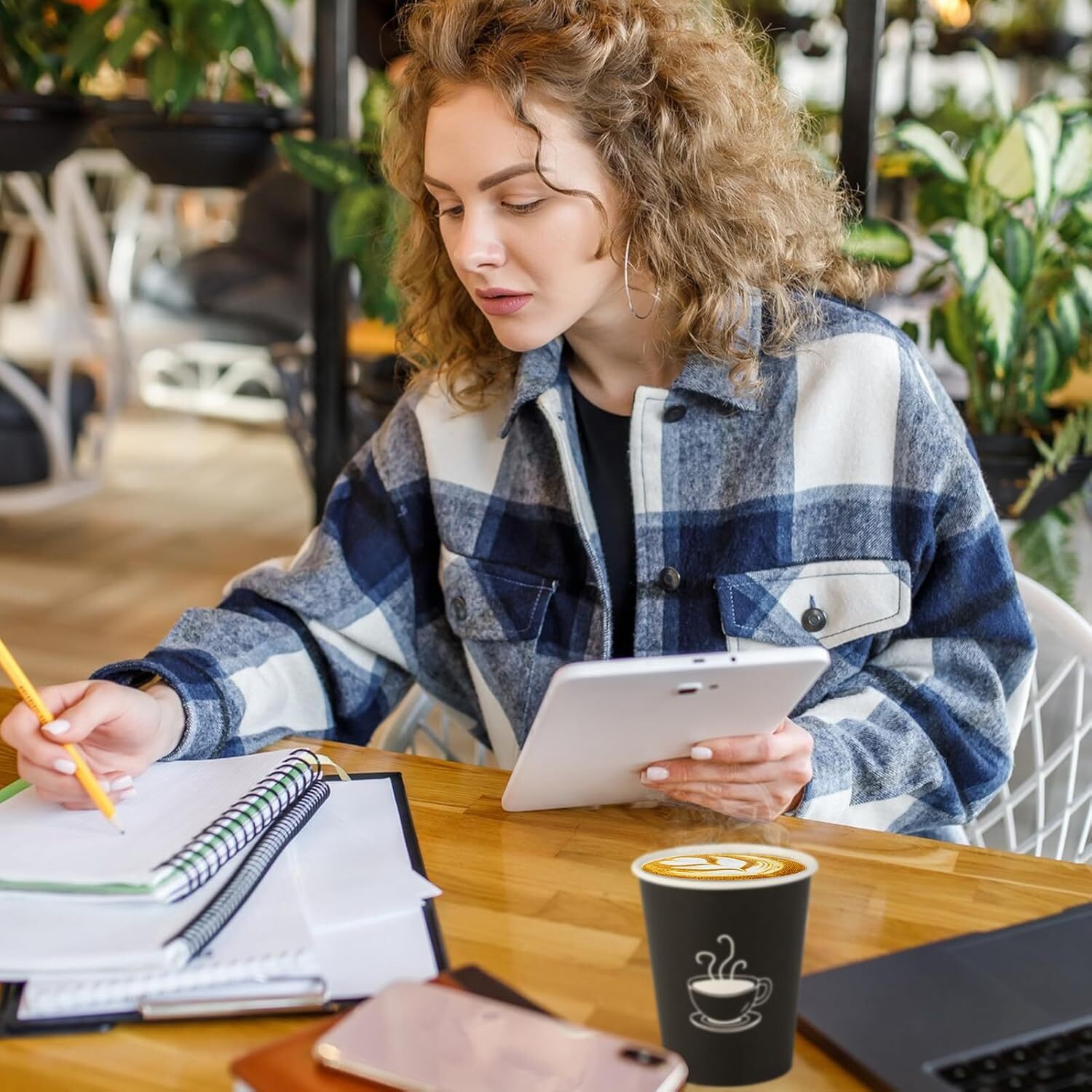 360x Extra Large Disposable Coffee Cups w/ Lids 12oz Strong Takeaway Paper Take Away Bulk 3