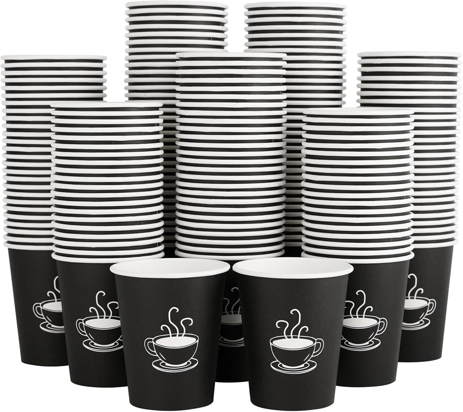 1000x Extra Large Disposable Coffee Cups 12oz Strong Takeaway Paper Take Away Bulk