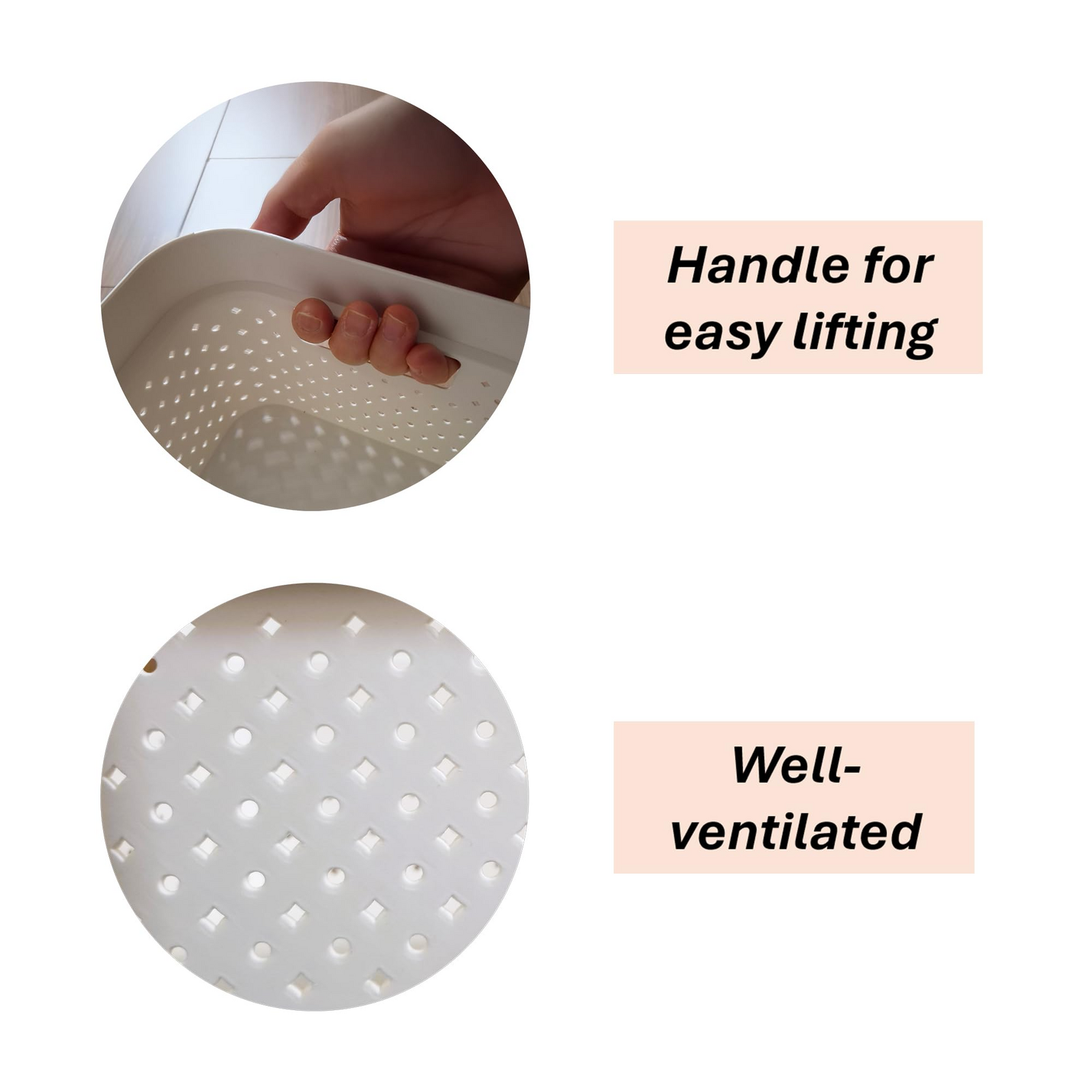 24x 5L Premium Plastic Storage Basket Container Box w/ Lid Dot Pattern (26.5*18*12.5cm) 5