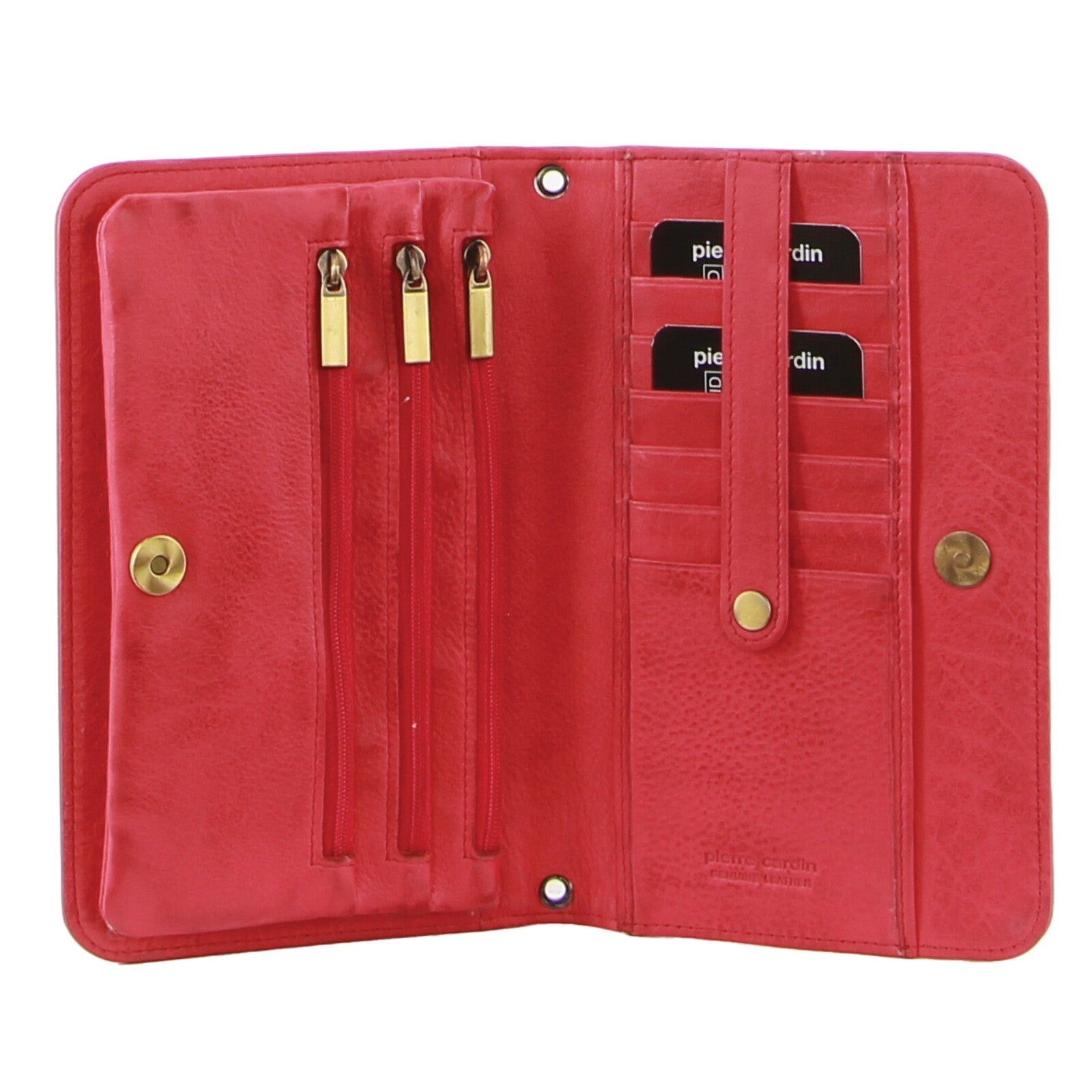 Pierre Cardin Ladies Womens Clutch Leather Wallet Purse RFID Protected - Pink 4
