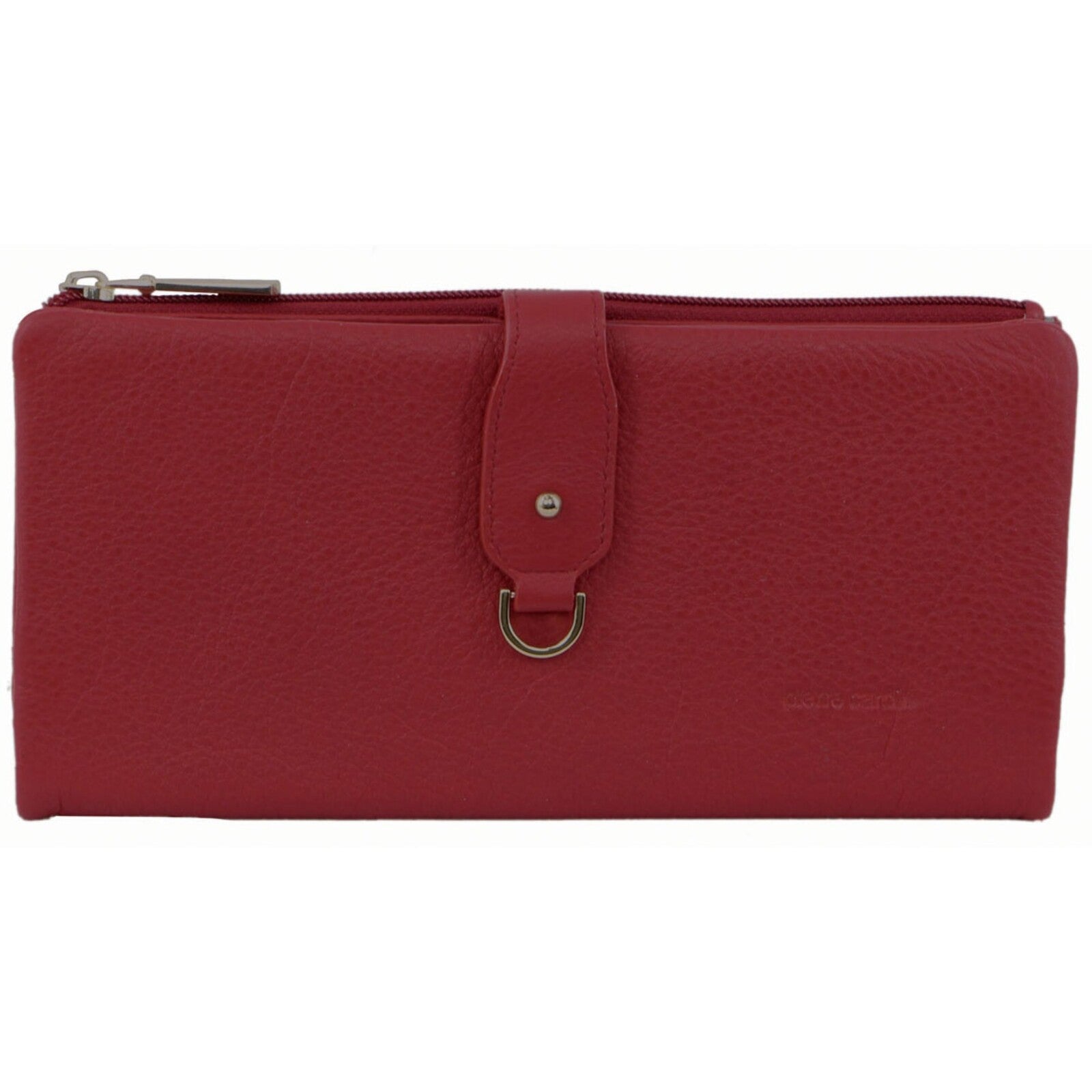 Pierre Cardin Womens RFID Italian Leather Wallet Purse Credit Card Holder - Red 3