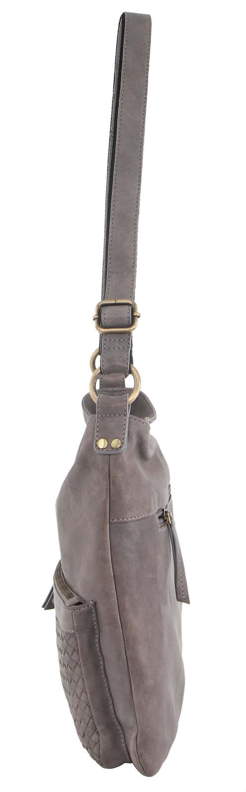 Pierre Cardin Woven Leather Ladies Cross-Body Bag Handbag 4