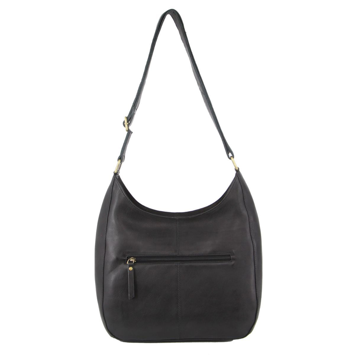 Pierre Cardin Womens Italian Leather Bag Perforated Cross Body Travel - Black 4