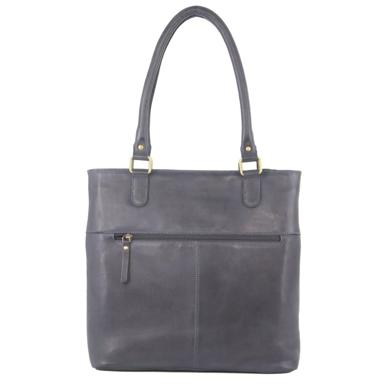 Pierre Cardin Womens Leather Perforated Shoulder Bag with stud Detailing - Teal 4