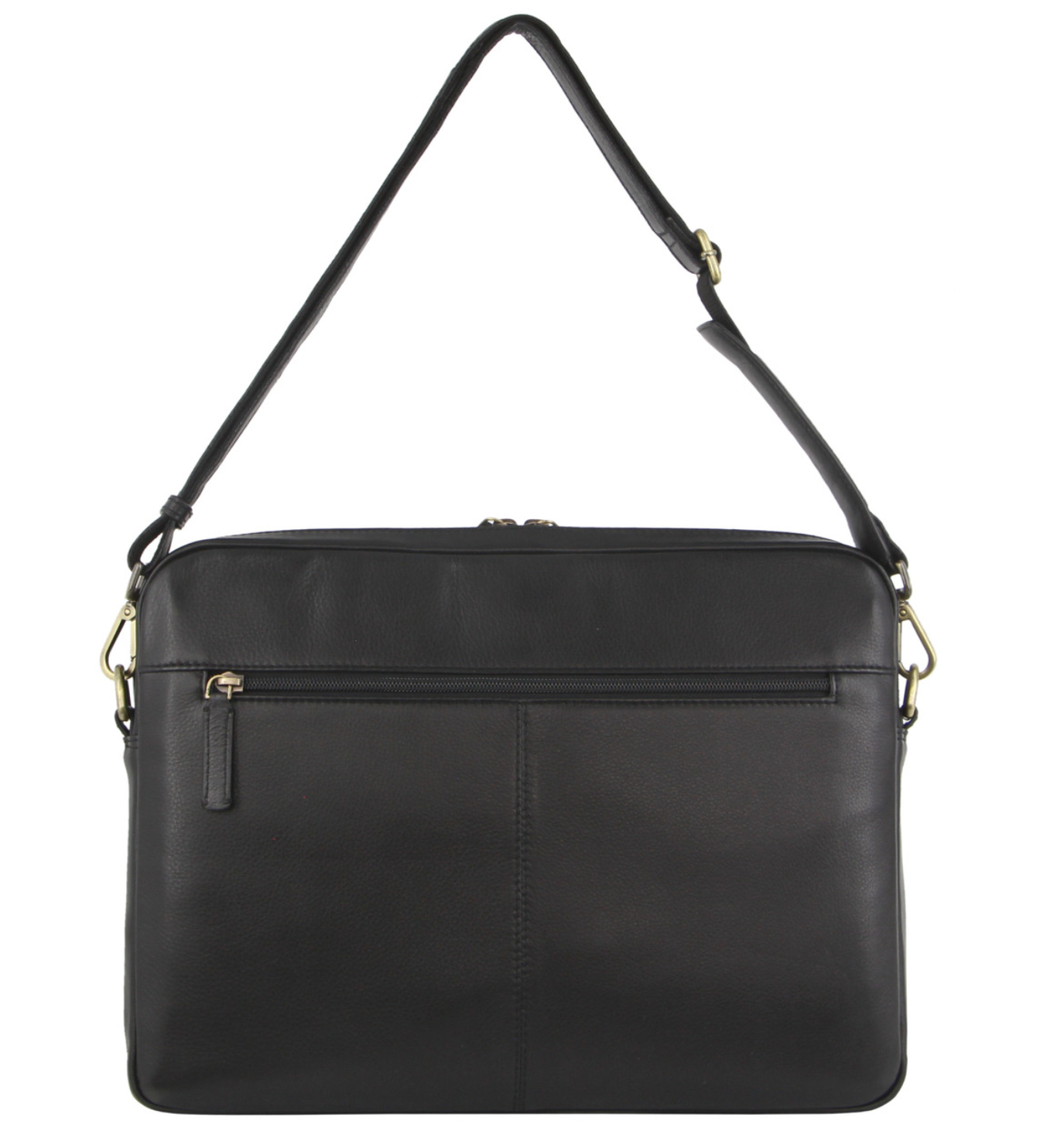 Pierre Cardin Croc-Embossed Leather Business 15" Laptop Computer Bag - Black 4