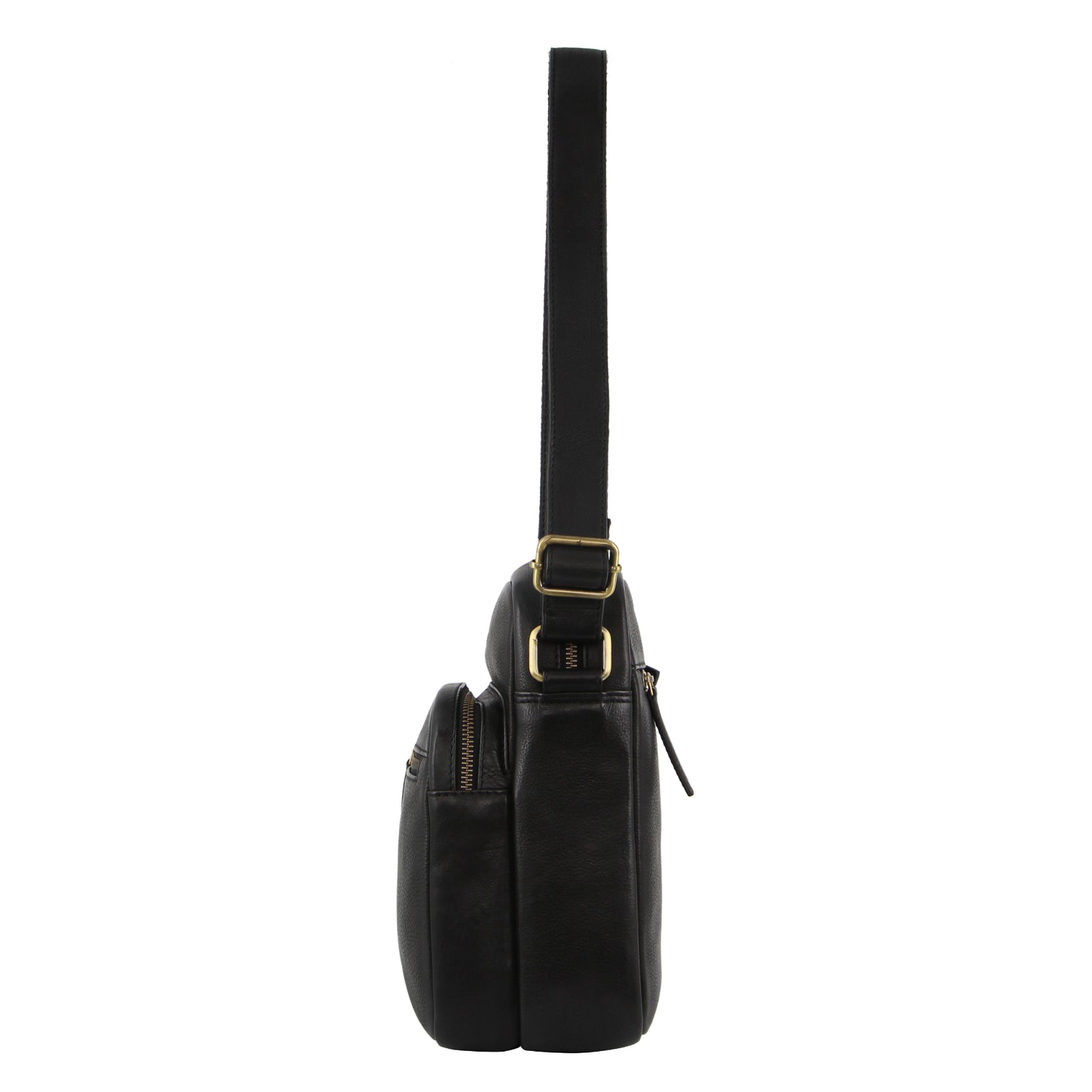 Pierre Cardin Mens Leather Cross-Body Bag Organiser - Black 3