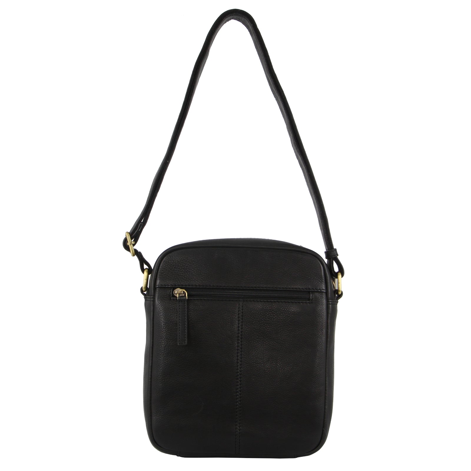 Pierre Cardin Mens Leather Cross-Body Bag Organiser - Black 4