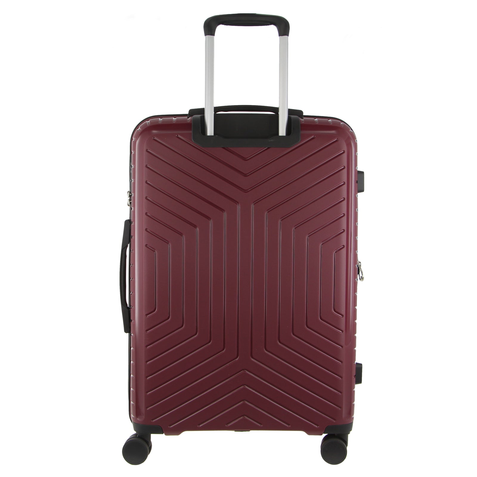 Pierre Cardin 65cm Medium Hard-Shell Suitcase Travel Luggage Bag - Burgundy 3