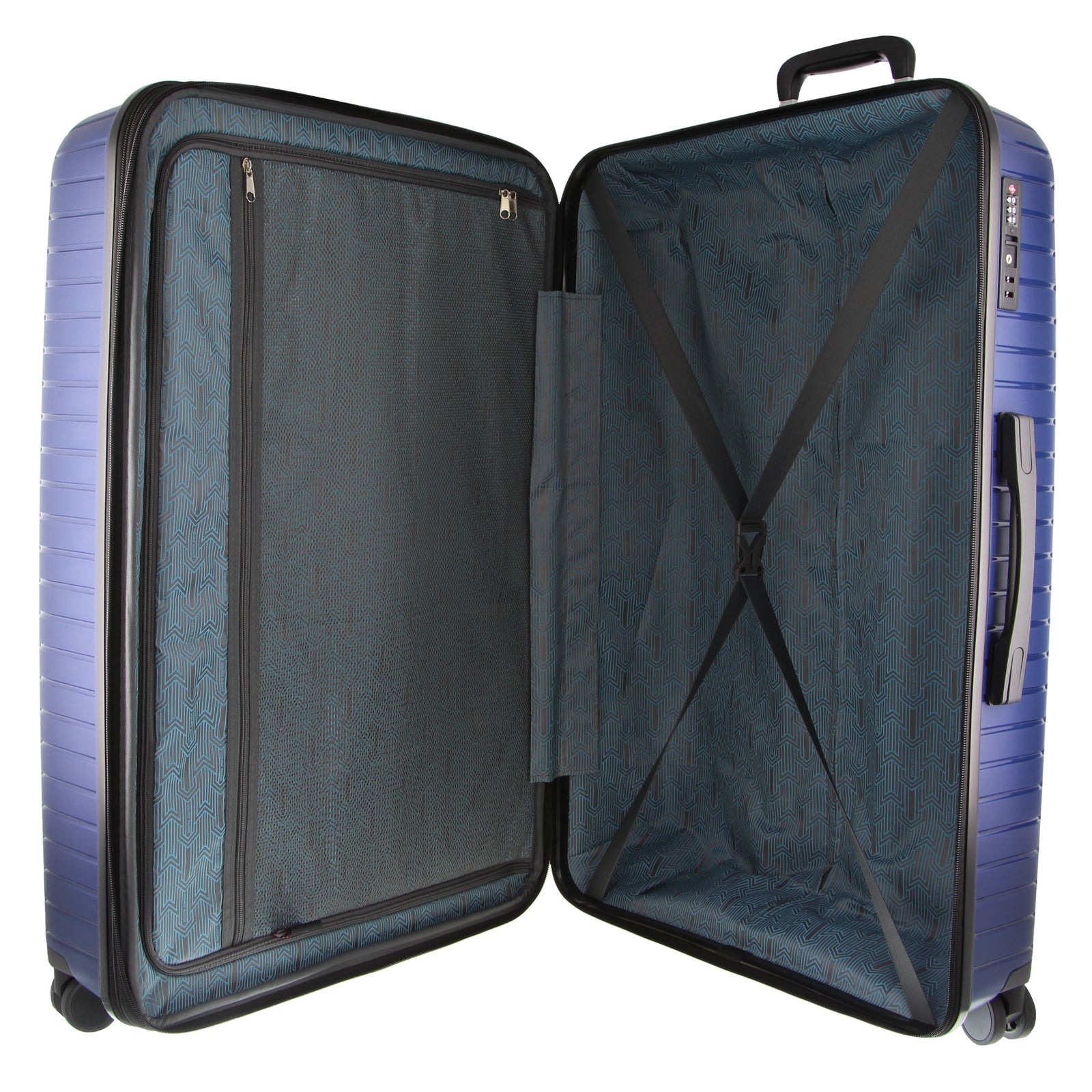Pierre Cardin 65cm Medium Hard-Shell Suitcase Travel Luggage Bag - Navy 4